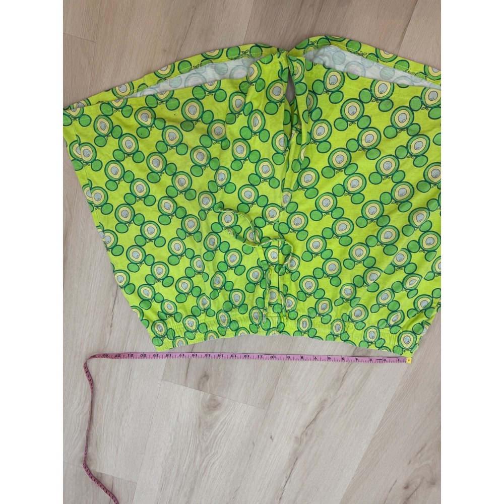 Disney Mickey Mouse Avocado Pajama Shorts Mens XXL Green All Over Print Lounge - Picture 5 of 7